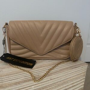 Tan Quilted Women's Bag